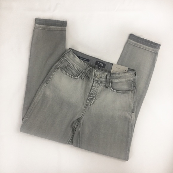 NYDJ Alina Ankle Jeans Grey Skinny Sz 4 - Picture 2 of 7